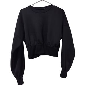 Boohoo Petite Balloon Sleeve Sweatshirt (Size 10)